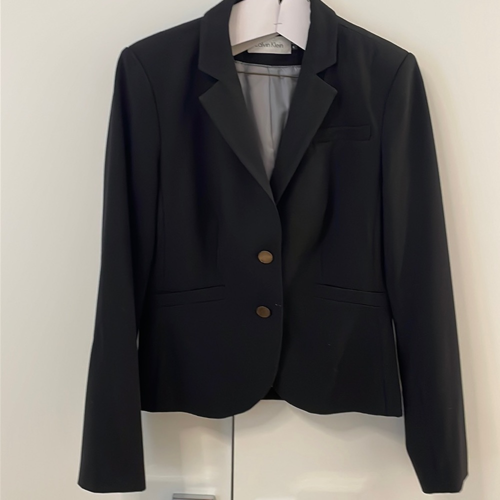Calvin Klein women’s black suit jacket size 4